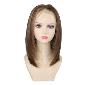 Human Hair Wig Full Lace Wig P4/27 14inch