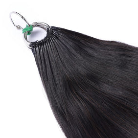 Nano Ring Tip Human Hair Extensions-FEATHER