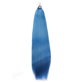 Blue Nano Ring Tip Human Hair Extensions-FEATHER