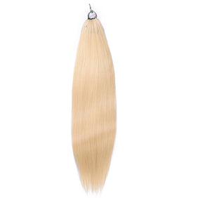 Honey Blonde Nano Ring Tip Human Hair Extensions-FEATHER