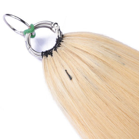 Honey Blonde Nano Ring Tip Human Hair Extensions-FEATHER