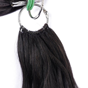 Natural Black Nano Ring Tip Human Hair Extensions-FEATHER