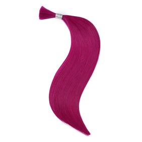 Purple Wet & Wavy Bulk Hair Extensions for Braiding-BULK HAIR