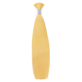 Yellow Wet & Wavy Bulk Hair Extensions for Braiding-BULK HAIR