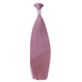 Light Purple Wet & Wavy Bulk Hair Extensions for Braiding-BULK HAIR