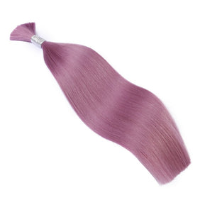 Light Purple Wet & Wavy Bulk Hair Extensions for Braiding-BULK HAIR