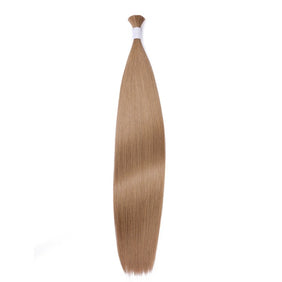 Light Brown #8 Wet & Wavy Bulk Hair Extensions for Braiding-HAIR BULK