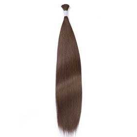 Dark Brown Wet & Wavy Bulk Hair Extensions for Braiding-HAIR BULK