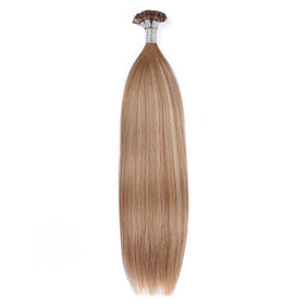 Brown Flat Tip Hair Extensions-FLAT TIP