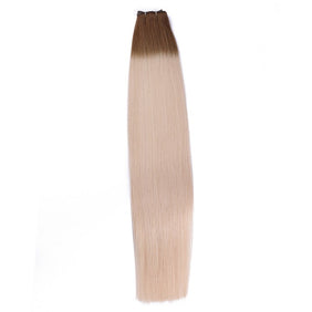 Brown Blonde Ombre (#T6/60) Double Weft Sew In Hair Extensions-Free Sample