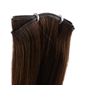 Dark Brown Blonde Ombre (#T4P18/60) Double Weft Sew In Hair Extensions-GENIUS WEFT