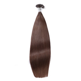 Dark Brown #4 U Tip Hair Extensions-U TIP