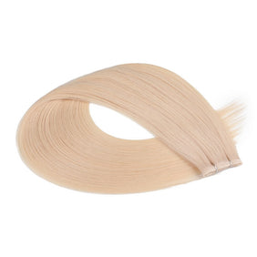 Blonde Double Weft Sew In Hair Extensions-FLAT HAIR WEFT