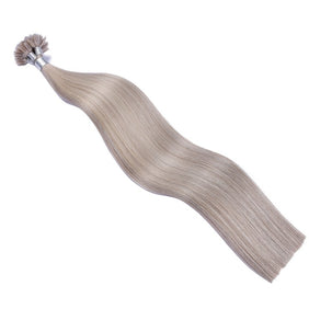 Gray (#TM) Tip Hair Extensions-U TIP