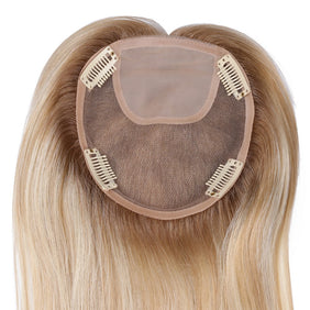 Honey Blonde Mono Top Hair Topper