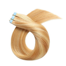 Straight Double Drawn PU Tape Ins Hair Extensions